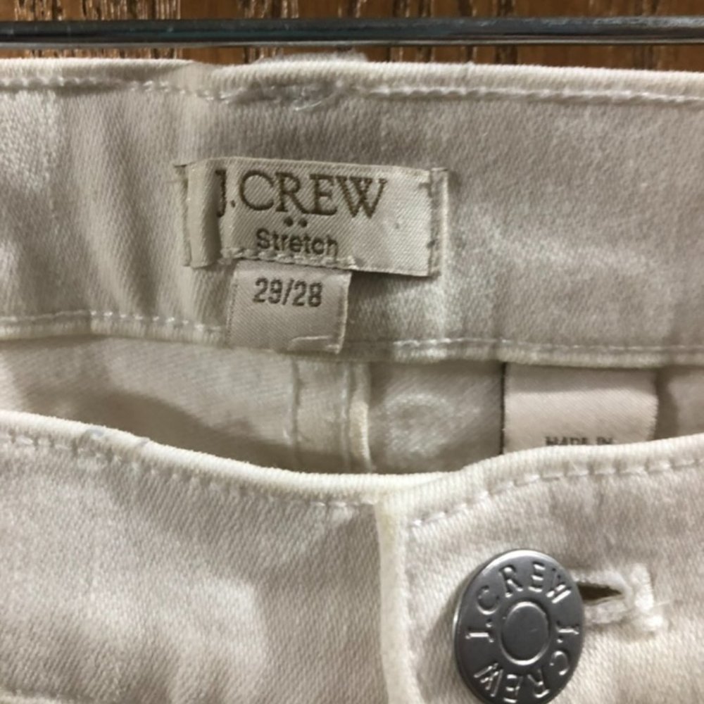 J. Crew White Denim pants